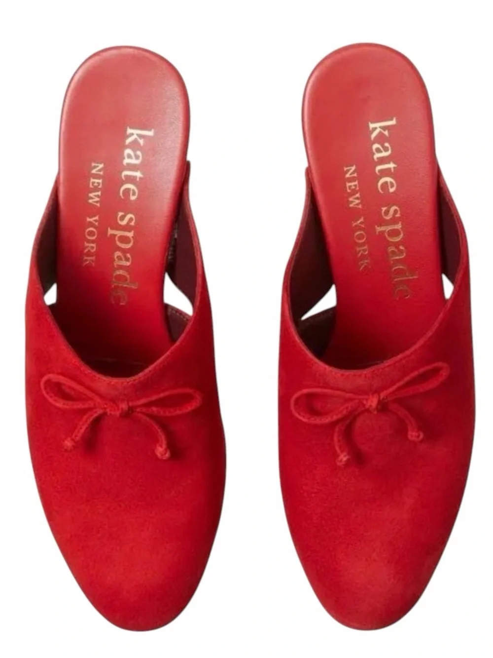 Kate Spade Amsterdam Suede Lava Falls Clogs w/box- 8.5B